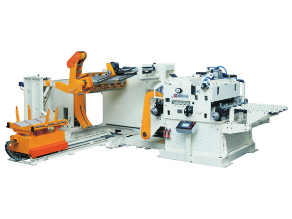 三機(ji)一體高配型(xíng)精密型料架(jià)矯直送料機(jī)